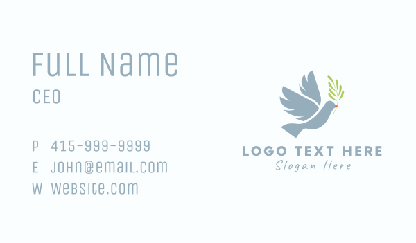 Flying Dove Bird Business Card Design Image Preview
