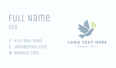 Flying Dove Bird Business Card Image Preview