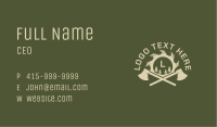 Axe Lumberjack Carpentry Business Card Image Preview