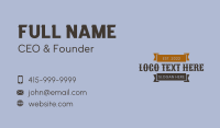 Vintage Business Wordmark Business Card Design