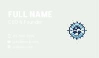 Mountain Hiking Compass Business Card Image Preview