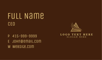 Insurance Triangle Company Business Card Image Preview