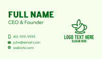 Tea Cup Leaves  Business Card Image Preview