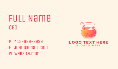 Tropical Juice Drink Business Card Image Preview