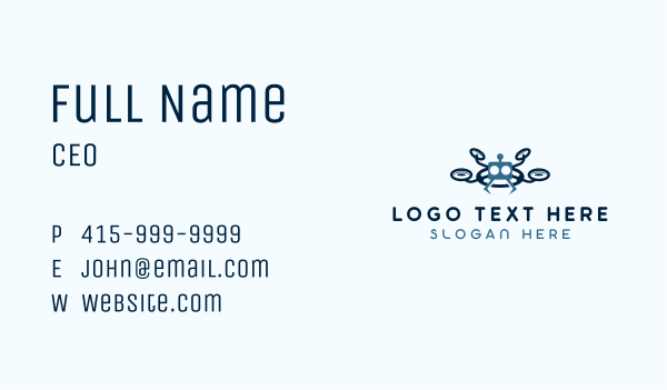 Rotorcraft Aerial Drone Business Card Design Image Preview