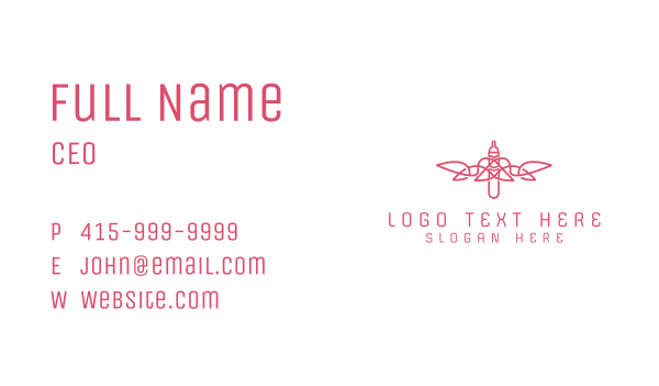 Vaping Wings Business Card Design Image Preview