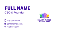 Team Building Crown Business Card Image Preview