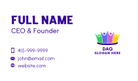 Team Building Crown Business Card Image Preview