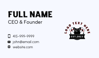 Bowling League Competition Business Card Design