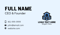 Blue House Building Business Card Image Preview