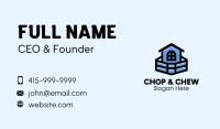 Blue House Building Business Card Image Preview
