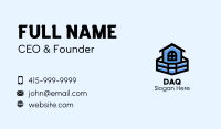 Blue House Building Business Card Image Preview