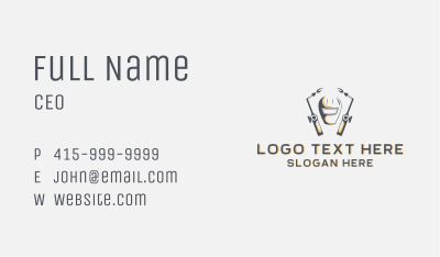 Industrial Welder Fabrication  Business Card Image Preview