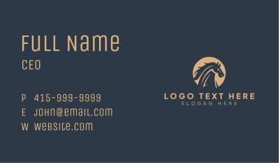 Premium Horse Trainer Business Card Image Preview