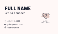 Diamond Boutique Letter D Business Card Image Preview