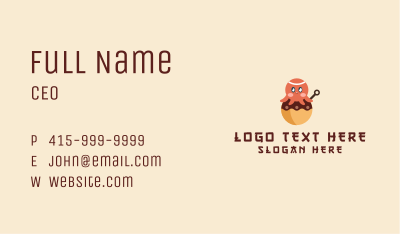 Japanese Takoyaki Mascot Business Card Image Preview