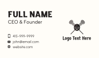 Lacrosse Skull Pirate Business Card Image Preview