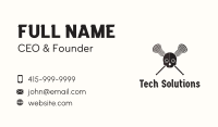 Lacrosse Skull Pirate Business Card Image Preview