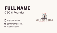 Educational Learning Book Tree Business Card Image Preview
