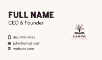 Educational Learning Book Tree Business Card Image Preview
