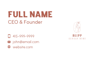 Hand Floral Tulip Business Card Image Preview