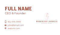 Hand Floral Tulip Business Card Image Preview