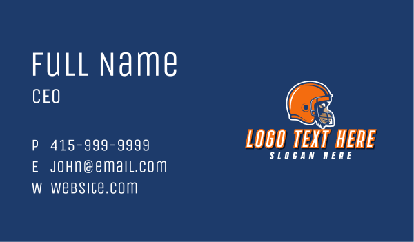 Football Monkey Helmet Business Card Design Image Preview