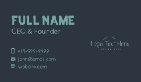 Generic Handwriting Wordmark Business Card Image Preview