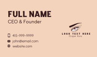 Eyelash Salon Cosmetic Business Card Design