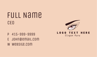 Eyelash Salon Cosmetic Business Card Image Preview
