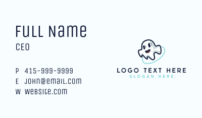 Ghost Esports Clan Business Card Image Preview
