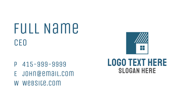 House Roof Stripes Business Card Design Image Preview
