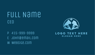 Veterinarian Pet Clinic Business Card Image Preview