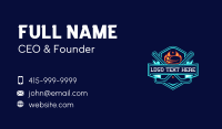 Flaming Hockey Sports Business Card Preview