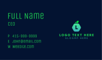 Hexagon Fruit Lettermark Business Card Image Preview