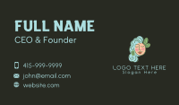 Woman Beauty Face Business Card Design