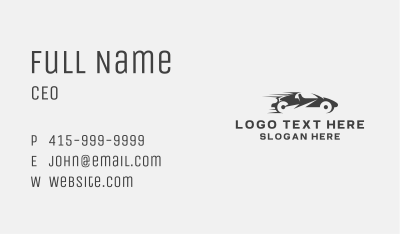 Fast Car Auto Business Card Image Preview