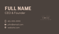 Luxury Lifestyle Wordmark Business Card Image Preview