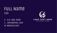Moon Wolf Howl Business Card Image Preview