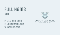 Blue Geometric Cub Business Card Image Preview