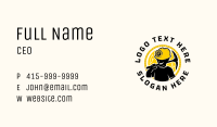 Crypto Miner Mascot  Business Card Image Preview
