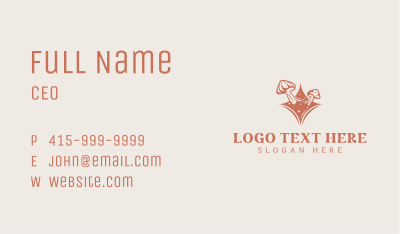 Shrooms Natural Holistic Business Card Image Preview