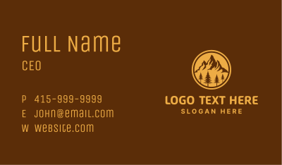Rocky Mountain Peak  Business Card Image Preview