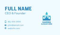 Mail Rocket Launch Business Card Image Preview