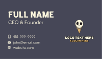 Skull Ice Cream Business Card Image Preview