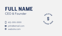 Business Round Letter Business Card Image Preview