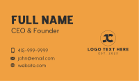 Black Contractor Letter Business Card Image Preview