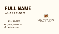 Hippie Man Character Business Card Image Preview