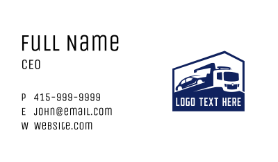 Car Hauler Truck Mover Business Card Image Preview