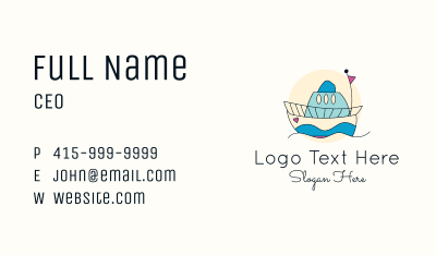 Sailing Toy Boat Business Card